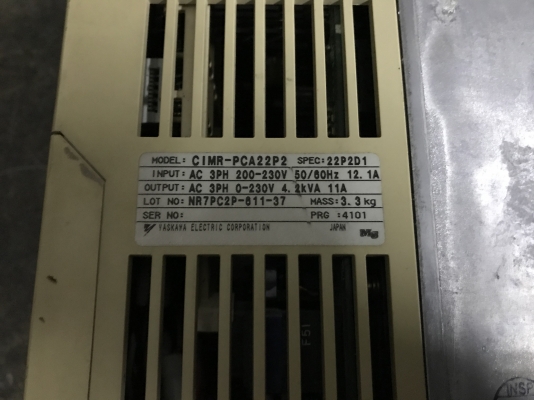 ขายอินเวอร์เตอร์ ปรับรอบมอเตอร์ Yaskawa 3HP. 220V made in Japan สภาพสวยตัดตู้ พร้อมใช้งาน ขายอินเวอร์เตอร์ ปรับรอบมอเตอร์ Yaskawa 3HP. 220V made in Japan สภาพสวยตัดตู้ พร้อมใช้งาน