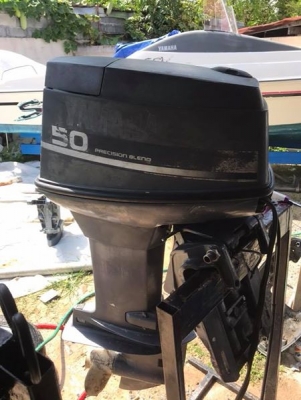 ขายเครื่องเรือ yamaha 50แรง ทิมไฟฟ้า