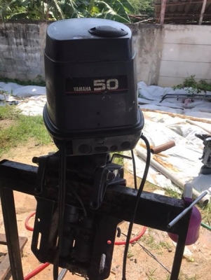 ขายเครื่องเรือ yamaha 50แรง ทิมไฟฟ้า