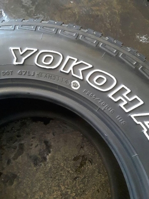 Yokohama AT 265-70-16 ปลายปี14 สภาพสวยๆ 1ชุด Yokohama AT 265-70-16 ปลายปี14 สภาพสวยๆ 1ชุด