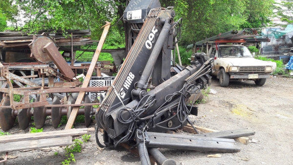 ขายเครนพับ HIAB+บุ้งกี้ นำเข้า 200000 บาท โทร084-5424150 line id : rapinzat
