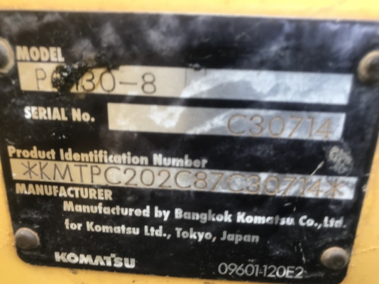 Pc130-8รถ7พันกว่าชั่วโมงราคา1,590,000บาทสนใจโทร081-989-1989หรั่งครับ