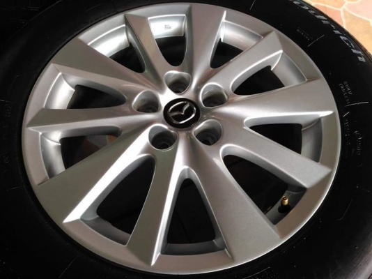 ล้อแม็ก Mazda CX-5 ขอบ 17 พร้อมยาง BF Goodrich Adventage SUV  225 65 17 ผลิตปี 2016 ยางสวย ล้อเดิมๆ ขายถูกๆ ทั้งชุด 8900.- *** ใส่ฟรี รับเทิร์น รับบัตรเครดิตทุกธนาคาร ส่งทั่วไทย