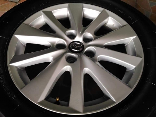 ล้อแม็ก Mazda CX-5 ขอบ 17 พร้อมยาง BF Goodrich Adventage SUV  225 65 17 ผลิตปี 2016 ยางสวย ล้อเดิมๆ ขายถูกๆ ทั้งชุด 8900.- *** ใส่ฟรี รับเทิร์น รับบัตรเครดิตทุกธนาคาร ส่งทั่วไทย