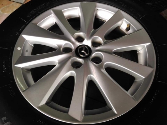 ล้อแม็ก Mazda CX-5 ขอบ 17 พร้อมยาง BF Goodrich Adventage SUV  225 65 17 ผลิตปี 2016 ยางสวย ล้อเดิมๆ ขายถูกๆ ทั้งชุด 8900.- *** ใส่ฟรี รับเทิร์น รับบัตรเครดิตทุกธนาคาร ส่งทั่วไทย