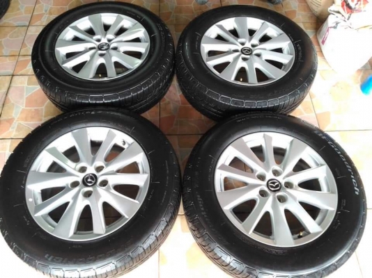 ล้อแม็ก Mazda CX-5 ขอบ 17 พร้อมยาง BF Goodrich Adventage SUV  225 65 17 ผลิตปี 2016 ยางสวย ล้อเดิมๆ ขายถูกๆ ทั้งชุด 8900.- *** ใส่ฟรี รับเทิร์น รับบัตรเครดิตทุกธนาคาร ส่งทั่วไทย