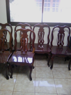 ชุดโต๊ะ+เก้าอี้ไม้มะค่า(เก้าอี้9ตัว)