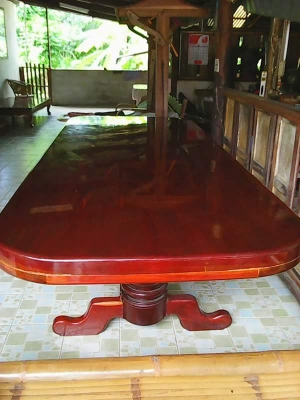 ชุดโต๊ะ+เก้าอี้ไม้มะค่า(เก้าอี้9ตัว)