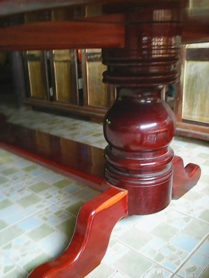 ชุดโต๊ะ+เก้าอี้ไม้มะค่า(เก้าอี้9ตัว)