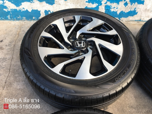 ล้อแม็ก Honda Civic FC ขอบ16 พร้อมยาง Dunlop 215-55-16 ปี 17 สภาพดี ดอกยางเต็ม