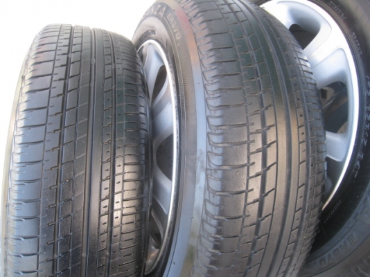 ขายล้อแม็กเดิม Honda city 15"x6" et 53 4 รู100 +ยางปี 10 (081-3747940)