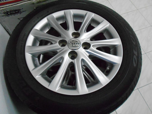 ขายล้อแม็ก Toyota vios 12 ก้าน ขอบ 15 พร้อมยางปี 11/เทิร์นได้-ใส่ฟรีค่ะ