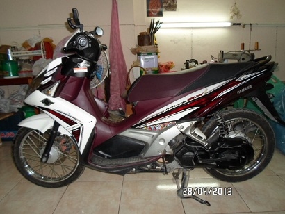 ถูกที่สุด ขาย YAMAHA NOUVO SX 125 หัวฉีด ปี 2012 สี ขาว-ม่วง