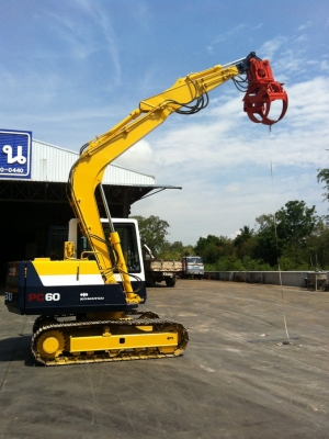 ขาย PC60-6 ติดหัวคีบยกได้สูง4.6เมตร คีบไม้คีบอ้อยขึ้นสิบล้อสบาย เก่าญี่ปุ่น มีวิดีโอการทำงาน ขาย PC60-6 ติดหัวคีบยกได้สูง4.6เมตร คีบไม้คีบอ้อยขึ้นสิบล้อสบาย เก่าญี่ปุ่น มีวิดีโอการทำงาน