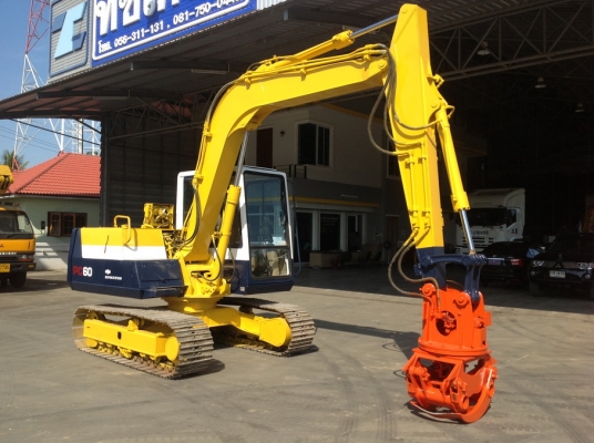 ขาย PC60-6 ติดหัวคีบยกได้สูง4.6เมตร คีบไม้คีบอ้อยขึ้นสิบล้อสบาย เก่าญี่ปุ่น มีวิดีโอการทำงาน