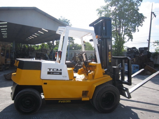 ขาย รถยก TCM 3.5 คัน รุ่น FVD35 Z5 เสาสูง 4 เมตร มือสองญี่ปุ่น