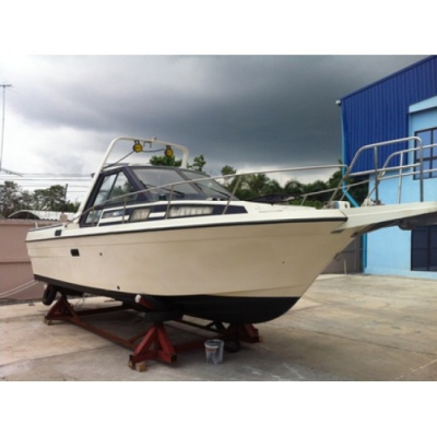 ขายเรือตกปลาไฟเบอร์ญี่ปุ่น Yamaha FR27 พร้อมเครื่องยนต์เรือ Yamaha 250AETO