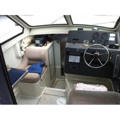 ขายเรือตกปลาไฟเบอร์ญี่ปุ่น Yamaha FR27 พร้อมเครื่องยนต์เรือ Yamaha 250AETO