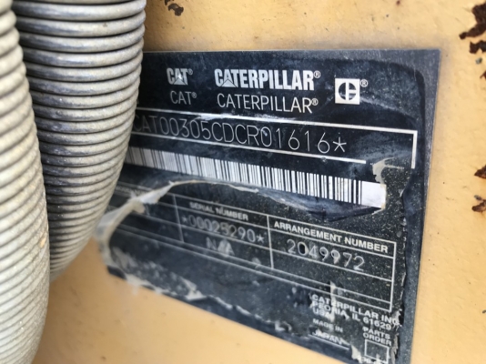 CAT 305SR-DCR01616-YR2007 นำเข้าจากญี่ปุ่น สภาพสวยมาก จากญี่ปุ่น
