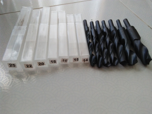 ดอกสว่านHss60-63HRCชุด7ดอกก้านจับ10มมขนาด14,15,16,18,20,22,25 ดอกสว่านHss60-63HRCชุด7ดอกก้านจับ10มมขนาด14,15,16,18,20,22,25