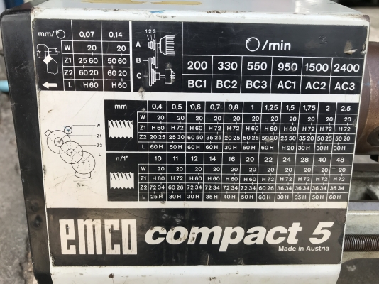 ขายแท่นกลึงขนาดเล็ก Emco compact5 made in Austria 220V ไฟบ้าน สภาพสวยมาก พร้อมใช้งาน หายาก ขายแท่นกลึงขนาดเล็ก Emco compact5 made in Austria 220V ไฟบ้าน สภาพสวยมาก พร้อมใช้งาน หายาก