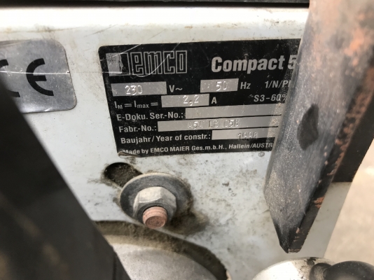 ขายแท่นกลึงขนาดเล็ก Emco compact5 made in Austria 220V ไฟบ้าน สภาพสวยมาก พร้อมใช้งาน หายาก ขายแท่นกลึงขนาดเล็ก Emco compact5 made in Austria 220V ไฟบ้าน สภาพสวยมาก พร้อมใช้งาน หายาก