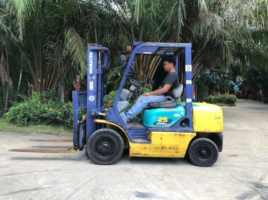 ขายFORKLIFT KOMATSU FG25-14(งาสไลด์)(2.5ตัน) สวยเดิมจากญี่ปุ่น ยังไม่เคยใช้ในไทย 165,000เท่านั้น!!