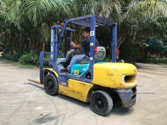 ขายFORKLIFT KOMATSU FG25-14(งาสไลด์)(2.5ตัน) สวยเดิมจากญี่ปุ่น ยังไม่เคยใช้ในไทย 165,000เท่านั้น!!