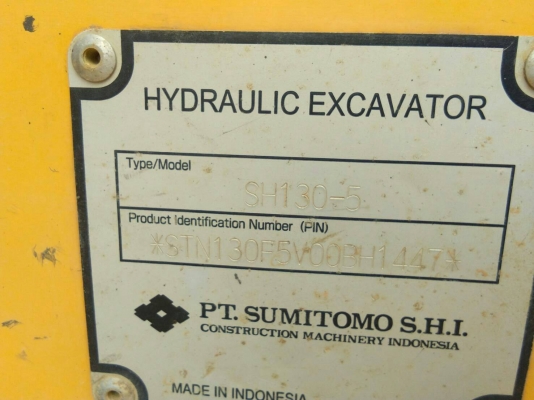 มี VDO ให้ชม. SUMITOMO SH130 ไมล์ 5400 ชม.ราคา 1550000