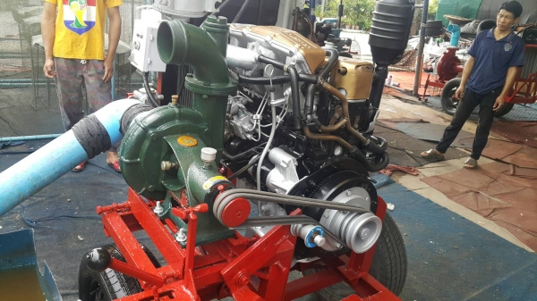 เครื่องสูบนํ้าประกอบใหม่พร้อมใช้งานสูบนํ้าแรงๆ+ประหยัดมาก