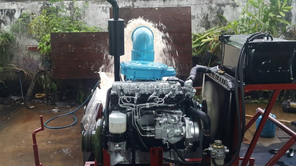 เครื่องสูบนํ้าประกอบใหม่พร้อมใช้งาน เครื่องยนต์ ISUZU C190 DIESEL+หอย 6  นิ้ว