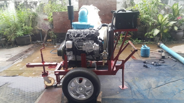 เครื่องสูบนํ้าประกอบใหม่พร้อมใช้งาน เครื่องยนต์ ISUZU C190 DIESEL+หอย 6  นิ้ว