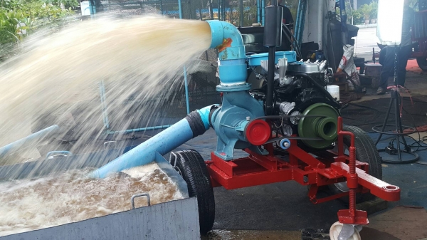 เครื่องสูบนํ้าประกอบใหม่พร้อมใช้งาน เครื่องยนต์ ISUZU C190 DIESEL+หอย 6  นิ้ว