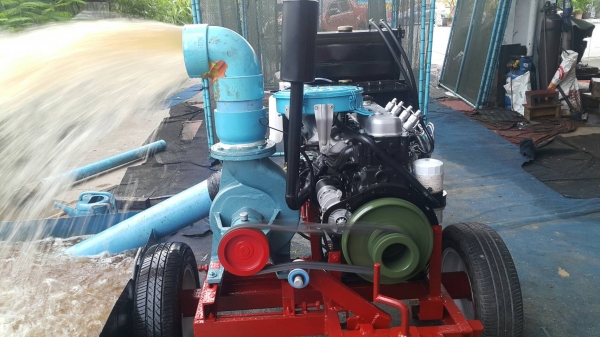 เครื่องสูบนํ้าประกอบใหม่พร้อมใช้งาน เครื่องยนต์ ISUZU C190 DIESEL+หอย 6  นิ้ว