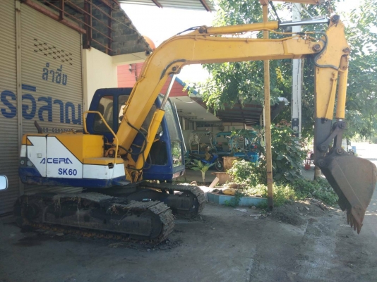 ขาย 420,000 KOBELCO sk 60-3 เครื่องดี เอวแน่น ช่วงล่างเต็ม โซ่ใหม่ ปั้มต้องเช็คนิดหน่อย พร้อมลายหัวเจาะ  รถอยู่ สุรินทร์ 090-772-3710 090-772-3708