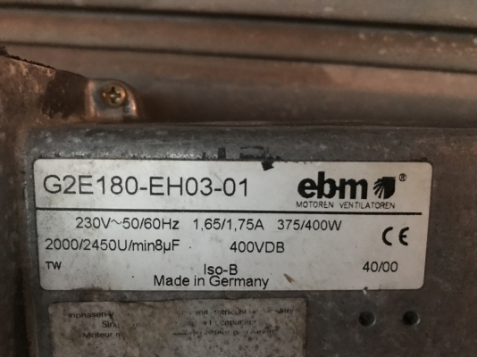 ขายพัดลมโบวเวอร์ดูด-เป่าอากาศ EBM made in Germany 220V ไฟบ้าน สภาพสวย ลมแรง พร้อมใช้งาน