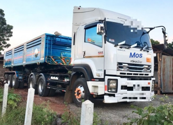 ขายหัว1,750,000บ.หาง 490,000บ.สิบล้อ หัวลาก อิซูชุ 360ปี53 พร้อม หางเซมิ ดั้ม 3คาน ช่วงยาว 9ม.สภาพดี