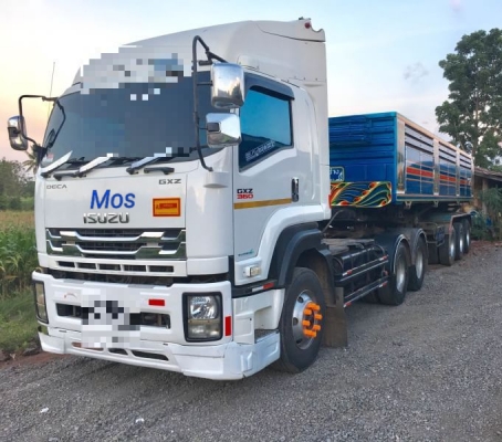 ขายหัว1,750,000บ.หาง 490,000บ.สิบล้อ หัวลาก อิซูชุ 360ปี53 พร้อม หางเซมิ ดั้ม 3คาน ช่วงยาว 9ม.สภาพดี