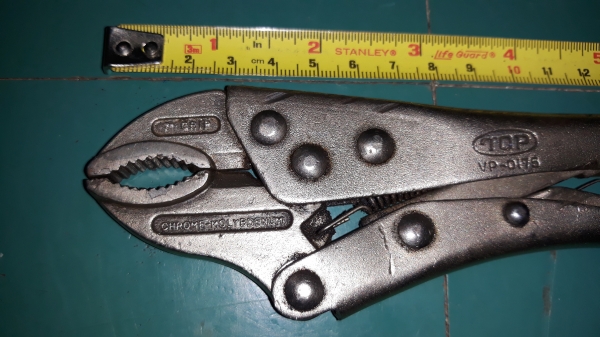 ขายคีมล็อกปากโป้งTOP VP-0175 MADE IN JAPAN.มือสองจับน๊อตได้