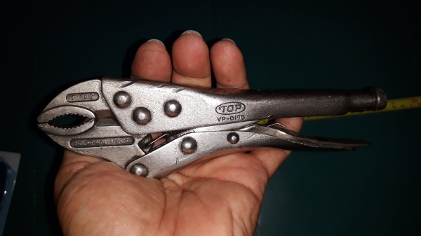 ขายคีมล็อกปากโป้งTOP VP-0175 MADE IN JAPAN.มือสองจับน๊อตได้