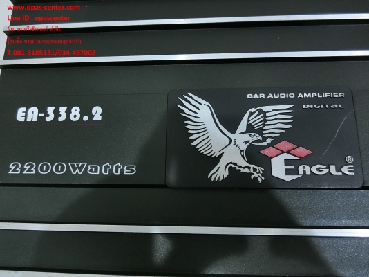 เพาเวอร์แอมป์2แชนแนล คลาส AB ยี่ห้อ Eagle รุ่น EA-338.2 สภาพใหม่