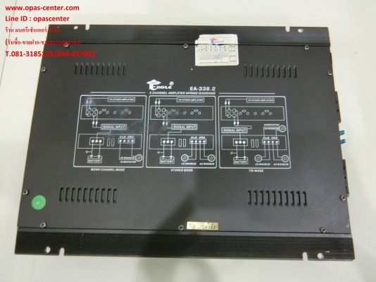เพาเวอร์แอมป์2แชนแนล คลาส AB ยี่ห้อ Eagle รุ่น EA-338.2 สภาพใหม่