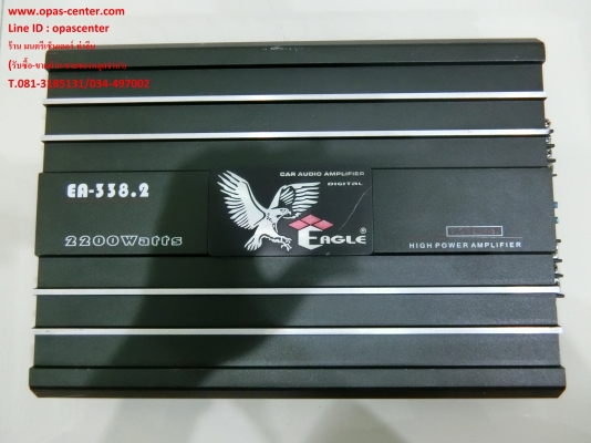 เพาเวอร์แอมป์2แชนแนล คลาส AB ยี่ห้อ Eagle รุ่น EA-338.2 สภาพใหม่