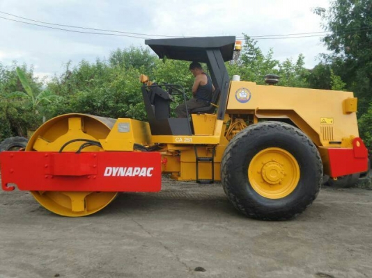 รถบดสั่นเสทือน10ตัน DYNAPAC CA251 -2เพลาเปลือกเดียว เล่มทะเบียน