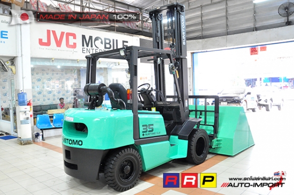 ขายรถโฟล์คลิฟท์มือสอง SUMITOMO รุ่น FD35PVIIIS6S-D4G-10208 นำเข้าจากประเทศญี่ปุ่น 100\% ไม่เคยใช้งานในไทย ขายรถโฟล์คลิฟท์มือสอง SUMITOMO รุ่น FD35PVIIIS6S-D4G-10208 นำเข้าจากประเทศญี่ปุ่น 100\% ไม่เคยใช้งานในไทย