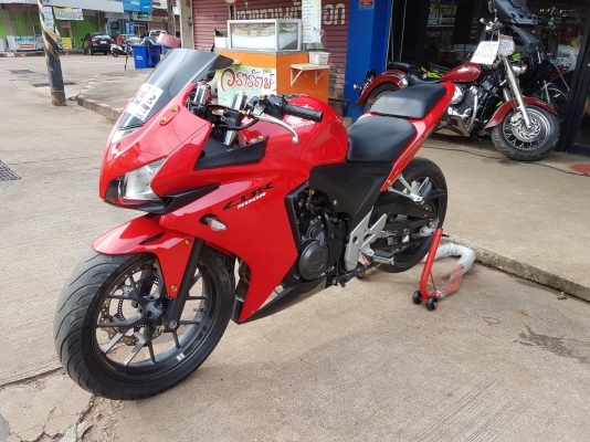 ขายแลกเทิร์น HONDA CBR500 ABS ปี 2013 สีสวย เดิมๆ มีท่อแต่ง ทะเบียนพร้อมโอน ราคา 89500 บาท ส่งได้ทั่