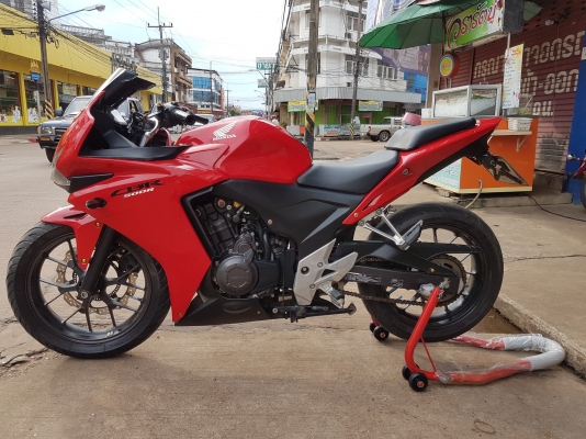 ขายแลกเทิร์น HONDA CBR500 ABS ปี 2013 สีสวย เดิมๆ มีท่อแต่ง ทะเบียนพร้อมโอน ราคา 89500 บาท ส่งได้ทั่