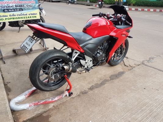 ขายแลกเทิร์น HONDA CBR500 ABS ปี 2013 สีสวย เดิมๆ มีท่อแต่ง ทะเบียนพร้อมโอน ราคา 89500 บาท ส่งได้ทั่