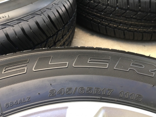 ล้อแม็กป้ายแดง Mitsu New Triton Plus 6รู139 ขอบ17 พร้อมยางใหม่ป้ายแดง 245-65-17 Bridgestone ปี 18  แม็กสวยกริ๊บ  ตุ่มอลัง เส้นสีจัด