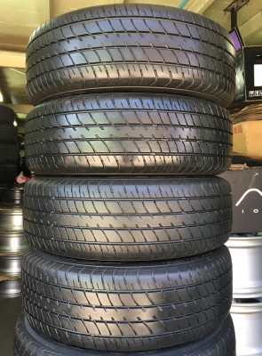 ล้อแม็ก Nissan March ขอบ 15 พร้อมยาง 185-60-15 Dunlop ปี 17 สภาพสวย ดอกยางหนาปึก